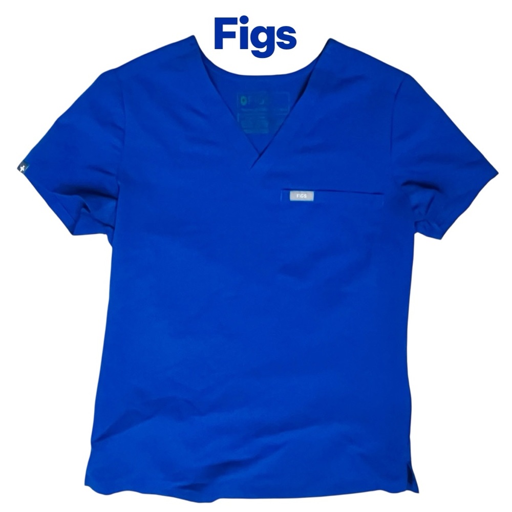 FIGS Shirt Sz XXS Women’s Blue Scrub Top Technical Collection